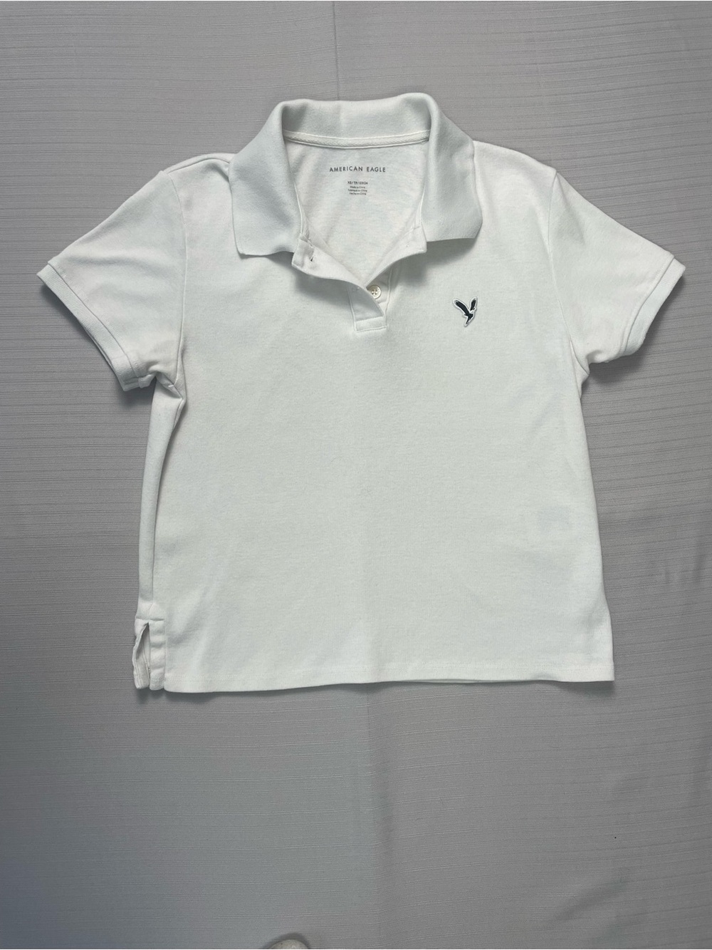 American Eagle Outfitters Classic Logo Pique Polo Shirt Size XS
